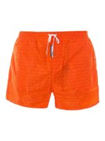 Boxer da mare con logo all-over