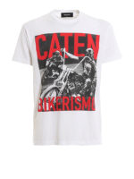 T-shirt in jersey con stampa Bikerismo