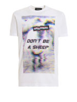 T-shirt con stampa sfocata