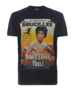T-shirt in jersey con stampa Bruce Lee
