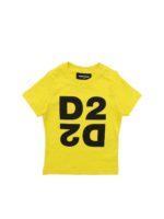T-shirt gialla stampa D2