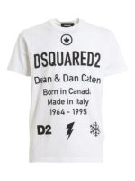 T-shirt in cotone stampa Dean  Dan Caten