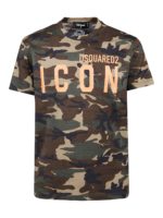 T-shirt Icon in cotone camouflage