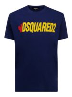 T-shirt con lettering a contrasto