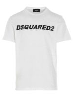 T-shirt logo lettering bianca