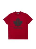 T-shirt rossa stampa logo Maple Leaf