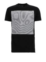 T-shirt con stampa logo catarifrangente