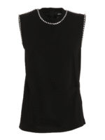 Canotta in cotone con strass