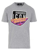 T-shirt grigia con stampa