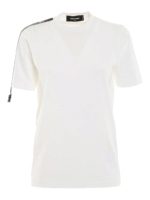 T-shirt con zip sulle maniche