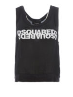 Canotta in seta stampa logo lettering