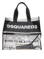 Shopper in PVC con logo stampato