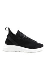 Sneaker a calza in maglia con etichetta Icon