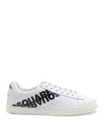 Sneaker basse in pelle con stampa logo