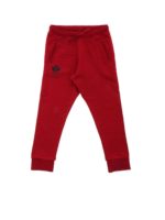 Pantaloni tuta rossi con logo