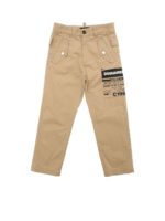 Pantalone stampato beige