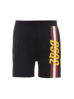 Bermuda in cotone con patch logo