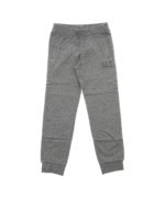 Pantalone in felpa grigia con stampa logo