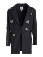 Blazer lungo gessato