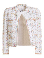 Giacca cropped con macchie di colore