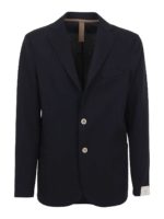 Blazer monopetto in misto cotone
