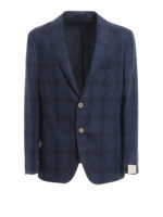 Giacca Soft a quadri con tasche applicate