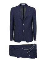 Completo monopetto in misto lana vergine