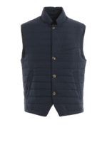 Gilet imbottito in nylon opaco