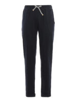 Joggers in jersey con coulisse a contrasto