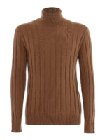 Pull Col Roule - Beige Fonce