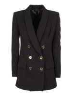 Blazer in crepe nero