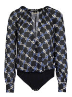 Blusa a body con stampe