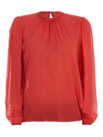 Blusa in georgette di seta
