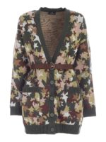 Cardigan camouflage con motivo stelle