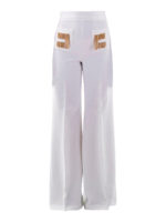 Pantaloni a palazzo in cady