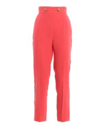 Pantaloni in crepe a vita alta