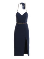 Tubino in crepe con catenelle