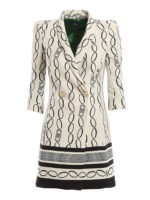 Abito stile blazer con stampa catene