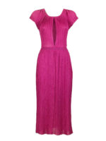 Abito plissettato con cut-out