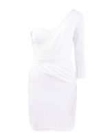 Miniabito monospalla drappeggiato