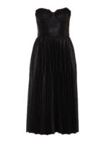 Abito longuette in similpelle