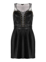 Abito mini in similpelle