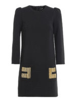 Abito a sacchetto con frange