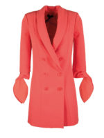 Abito doppiopetto con volant