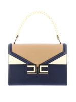 Borsa in similpelle a blocchi di colore