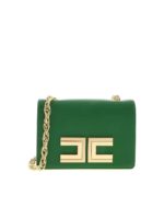 Borsa verde con logo dorato