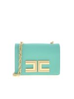 Borsa color tiffany con logo dorato