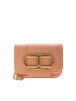 Borsa a tracolla rosa con dettaglio logo