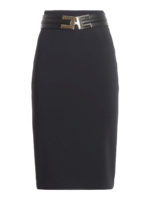 Gonna in crepe con cintura