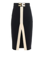 Longuette a tubino con bordi a contrasto